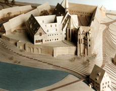 Die Klosteranlage am Beginn des 16. Jahrhunderts, Rekonstruktionsmodell